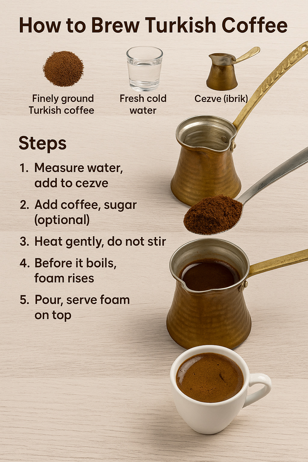 How to Brew Turkish Coffee