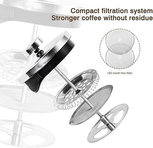 Jadeite Coffee چاديت كوفى - French Press 350ml Pyrex with Non - Slip Base - Jadeite Coffee چاديت كوفى