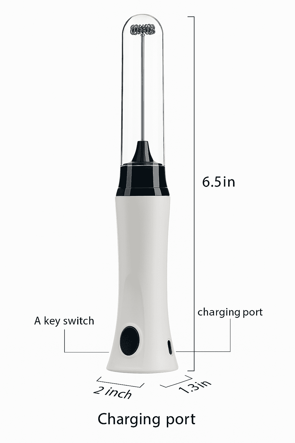 Jadeite Coffee چاديت كوفى - Milk Frother Rechargeable Electric – Handheld Coffee Foam Maker with USB Charging - Jadeite Coffee چاديت كوفى