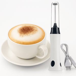 Milk Frother Rechargeable Electric – Handheld Coffee Foam Maker with USB Charging