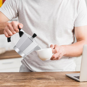 Jadeite Coffee چاديت كوفى - Moka Pot 6 Cups Electric For Espresso - 300ml - Jadeite Coffee چاديت كوفى