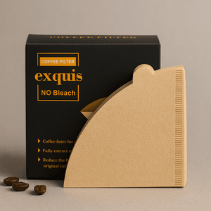 Jadeite Coffee چاديت كوفى - Paper Coffee Filters | Size 2 Fits V60 & Drip Brewers 100 Pcs - Jadeite Coffee چاديت كوفى