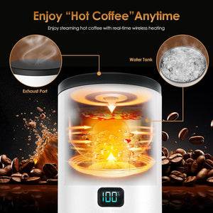 Jadeite Coffee چاديت كوفى - Portable Espresso Machine – Wireless and Self - Heating - Jadeite Coffee چاديت كوفى