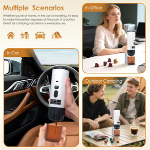 Jadeite Coffee چاديت كوفى - Portable Espresso Machine – Wireless and Self - Heating - Jadeite Coffee چاديت كوفى