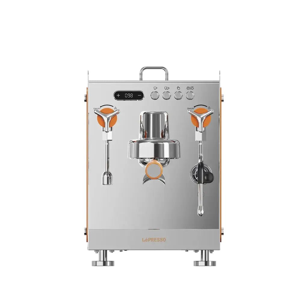Jadeite Coffee چاديت كوفى - Professional Home Espresso Machine Silver/Orange - Jadeite Coffee چاديت كوفى