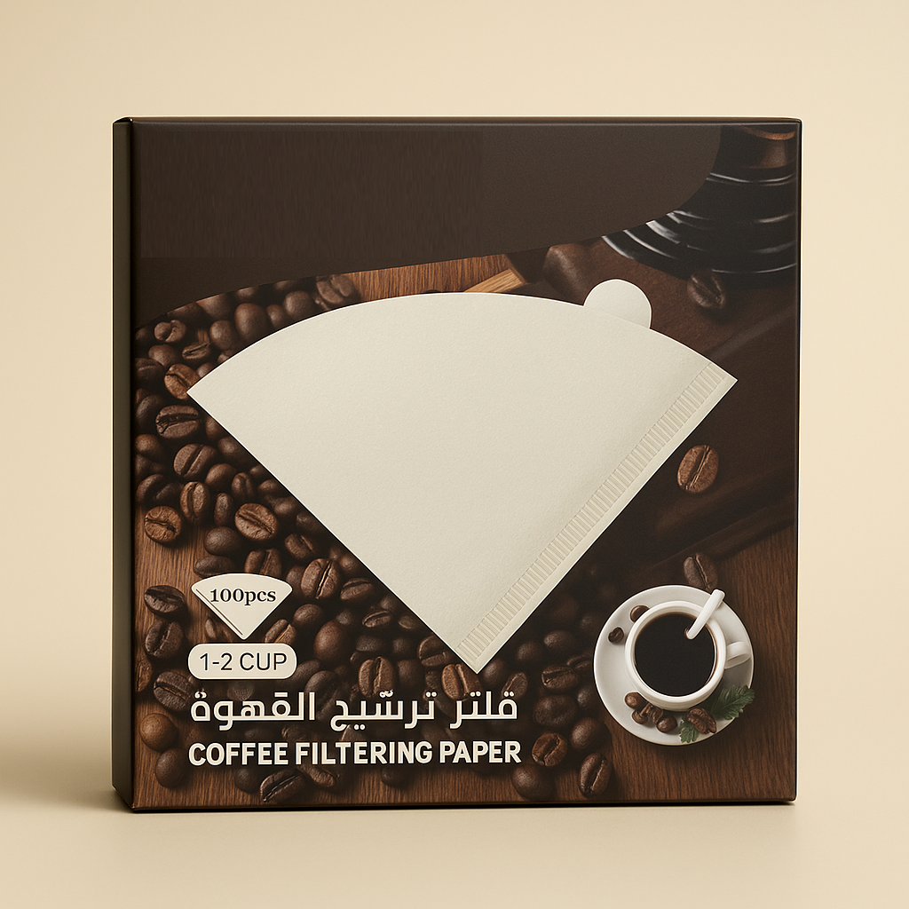 Paper Coffee Filters | Size 1 Fits V60 & Drip Brewers 100 Pcs