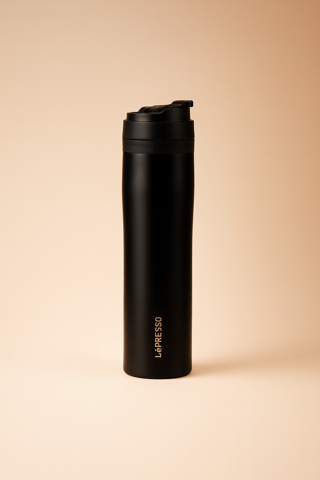 French Press LePresso Stainless Steel Portable 350ml - Black