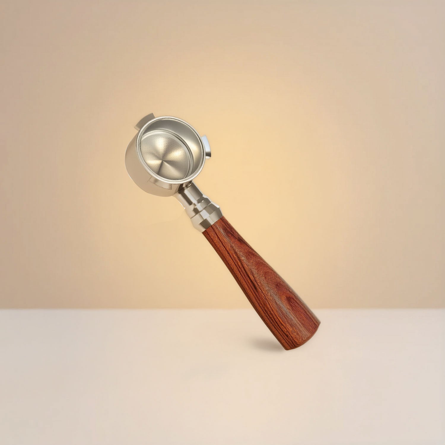 Portafilter 51mm Bottomless with natural wood handle
