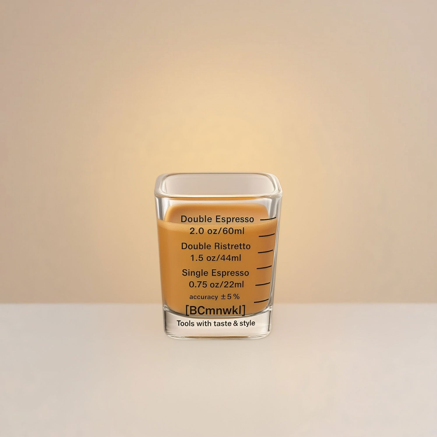 Espresso Shot Glass with Measurements