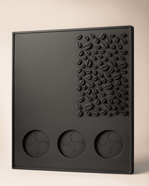 Jadeite Coffee چاديت كوفى - Bar Mat Silicone coffee beans Pattern with 3 place for Coffee tools - Jadeite Coffee چاديت كوفى