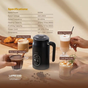 Jadeite Coffee چاديت كوفى - Four Froth Milk Frother Lepresso - Black - Jadeite Coffee چاديت كوفى