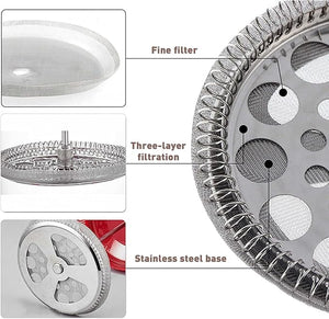 Jadeite Coffee چاديت كوفى - French Press 350ml Pyrex with Non - Slip Base - Jadeite Coffee چاديت كوفى
