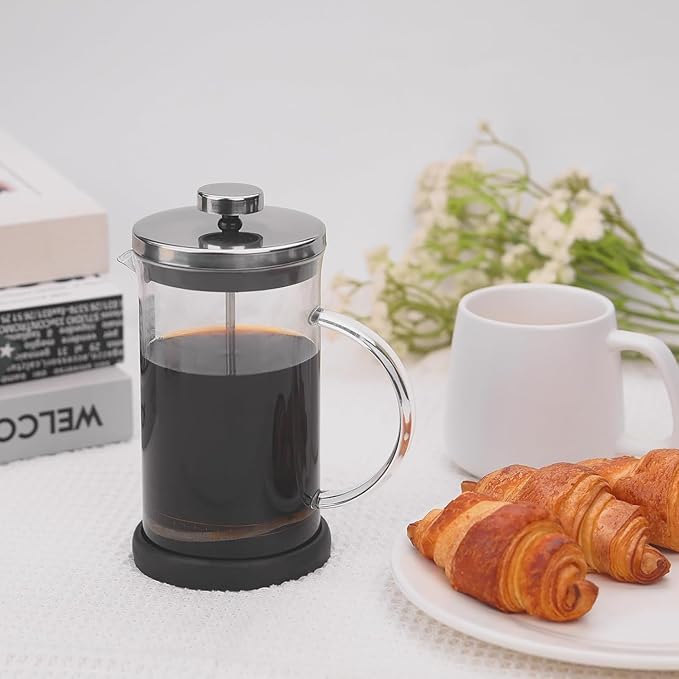 Jadeite Coffee چاديت كوفى - French Press 350ml Pyrex with Non - Slip Base - Jadeite Coffee چاديت كوفى