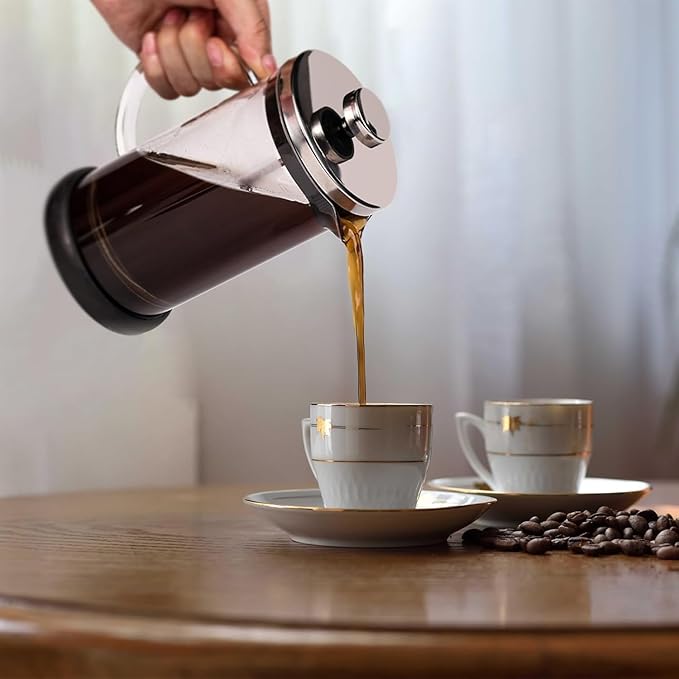 Jadeite Coffee چاديت كوفى - French Press 350ml Pyrex with Non - Slip Base - Jadeite Coffee چاديت كوفى