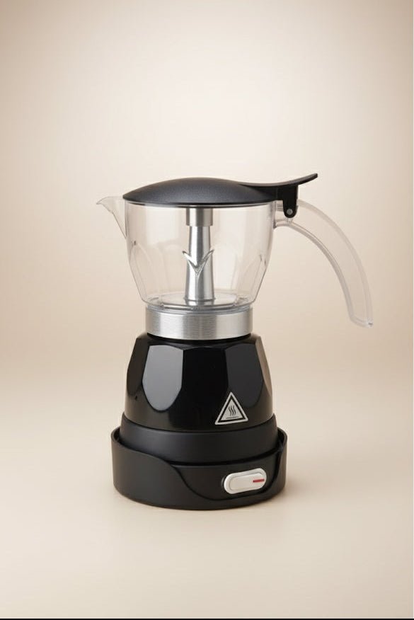 Jadeite Coffee چاديت كوفى - Moka Pot 6 Cups Electric For Espresso - 300ml - Jadeite Coffee چاديت كوفى