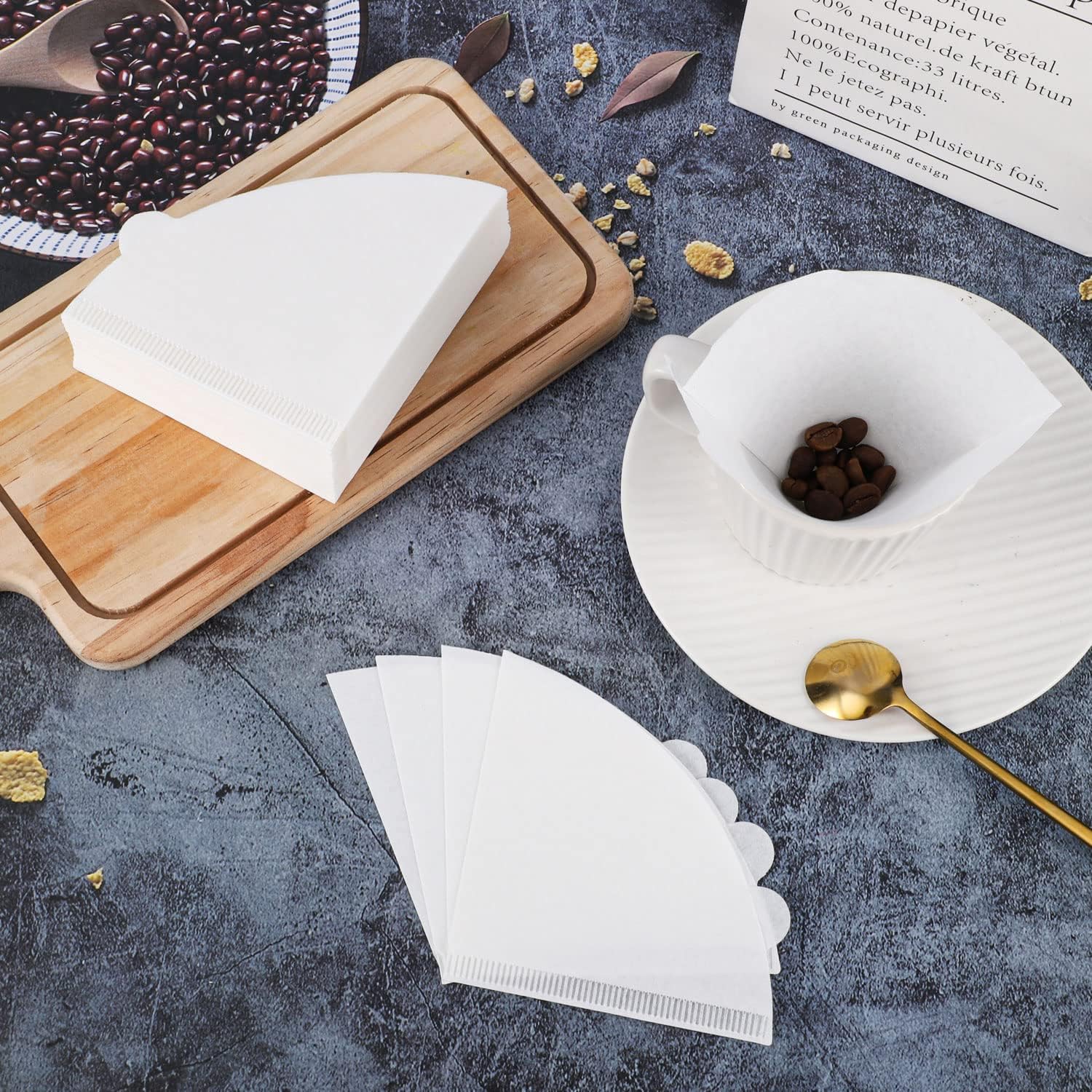Jadeite Coffee چاديت كوفى - Paper Coffee Filters | Fits V60 & Drip Brewers 100 Pcs - Jadeite Coffee چاديت كوفى