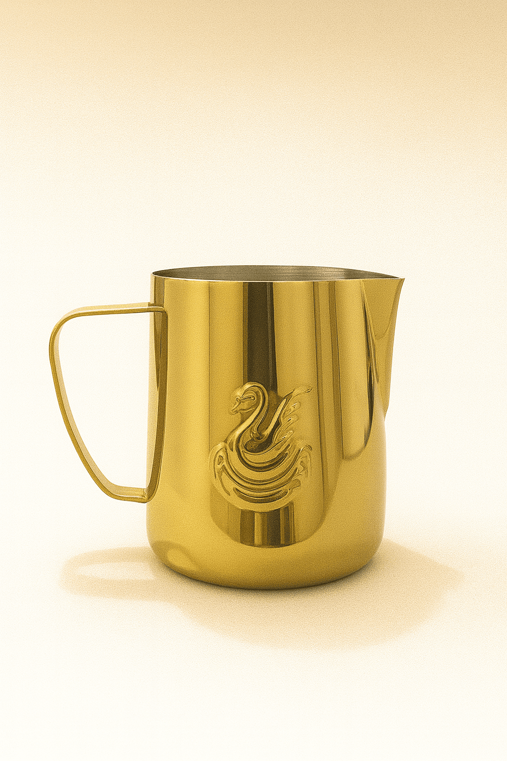 Jadeite Coffee چاديت كوفى - Pitcher with Measurement Stainless Steel Milk Frothing 600ml Gold - Jadeite Coffee چاديت كوفى