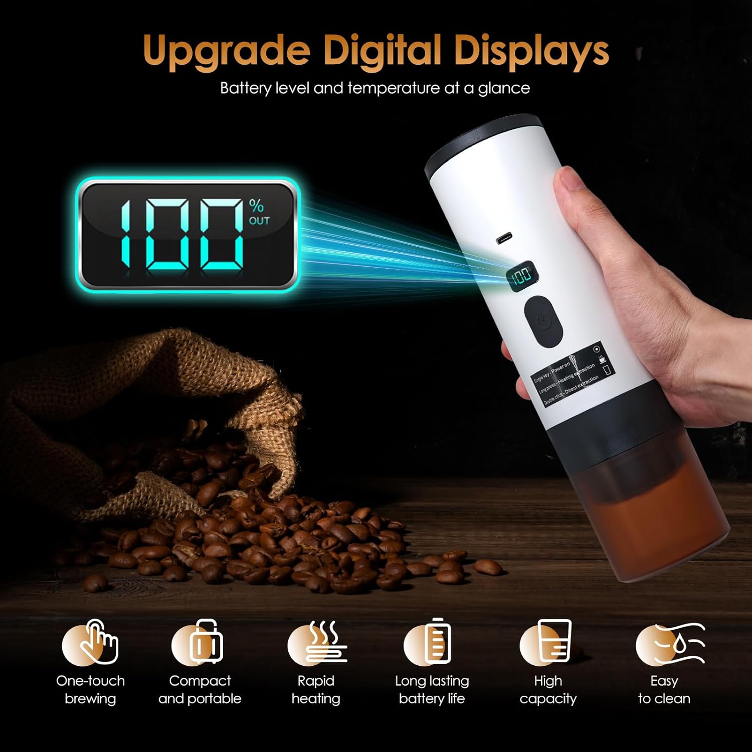 Jadeite Coffee چاديت كوفى - Portable Espresso Machine – Wireless and Self - Heating - Jadeite Coffee چاديت كوفى