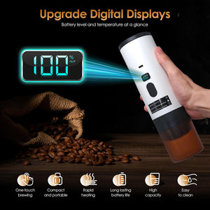 Jadeite Coffee چاديت كوفى - Portable Espresso Machine – Wireless and Self - Heating - Jadeite Coffee چاديت كوفى