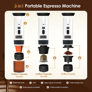 Jadeite Coffee چاديت كوفى - Portable Espresso Machine – Wireless and Self - Heating - Jadeite Coffee چاديت كوفى
