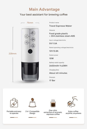 Jadeite Coffee چاديت كوفى - Travel Espresso Maker - Jadeite Coffee چاديت كوفى