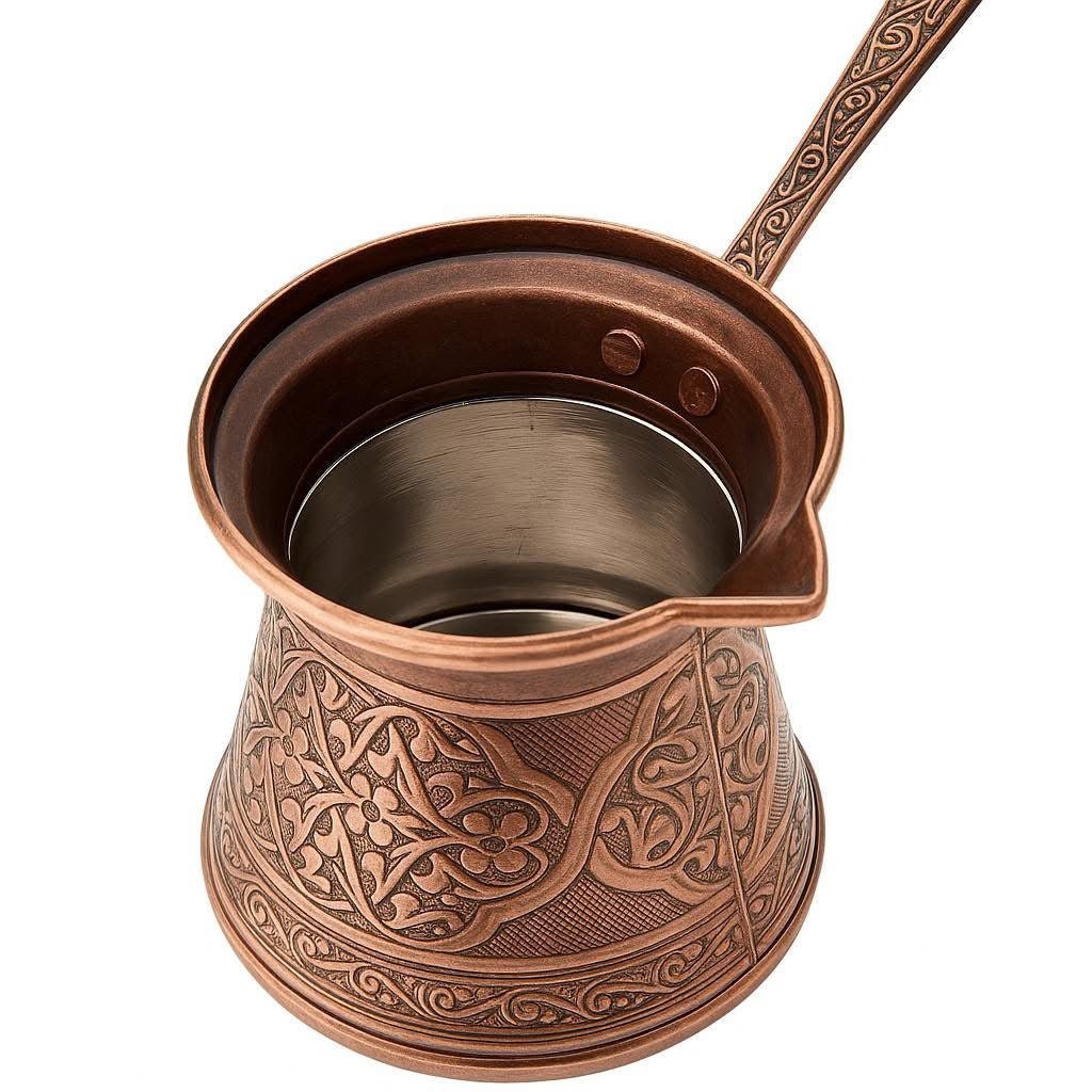 Jadeite Coffee چاديت كوفى - Turkish Coffee Pot Copper Turkish Othmany - Jadeite Coffee چاديت كوفى