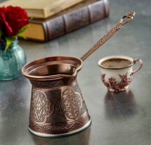 Jadeite Coffee چاديت كوفى - Turkish Coffee Pot Copper Turkish Othmany - Jadeite Coffee چاديت كوفى